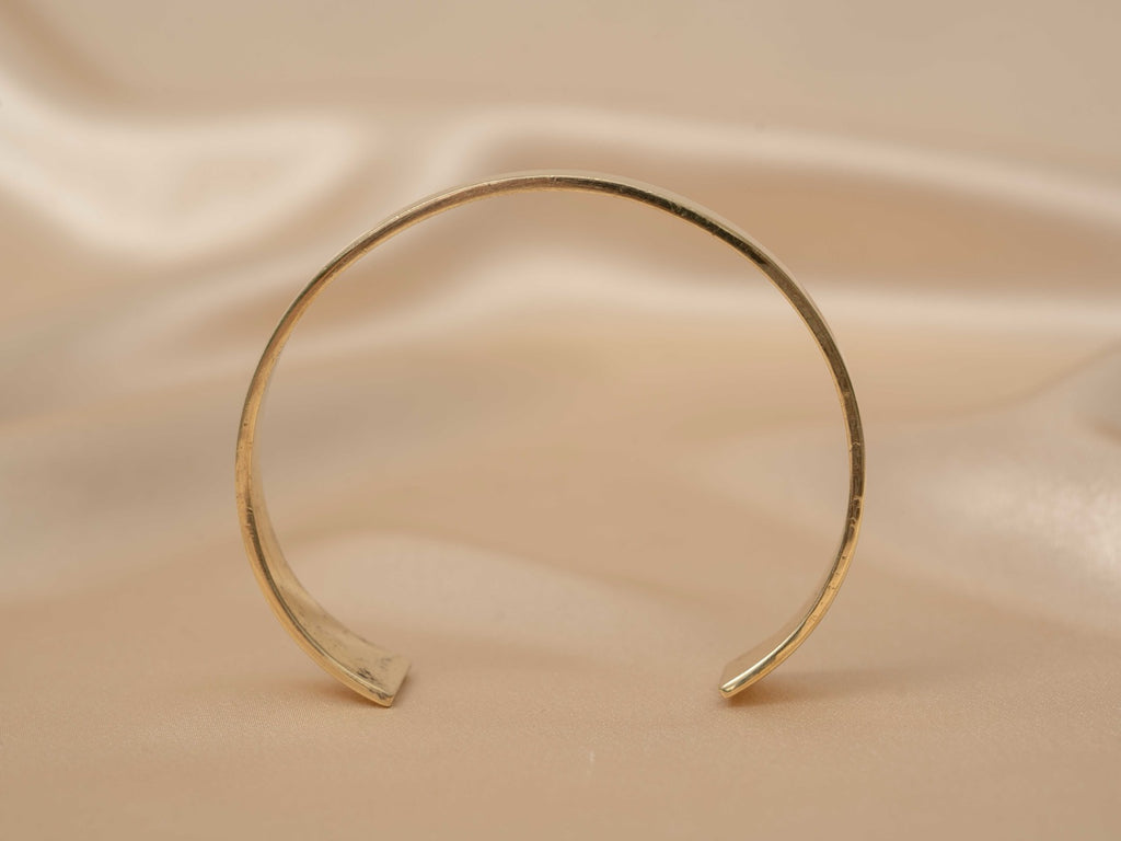 Sona bangle handmade brass bracelet in gold — Land of Sundara