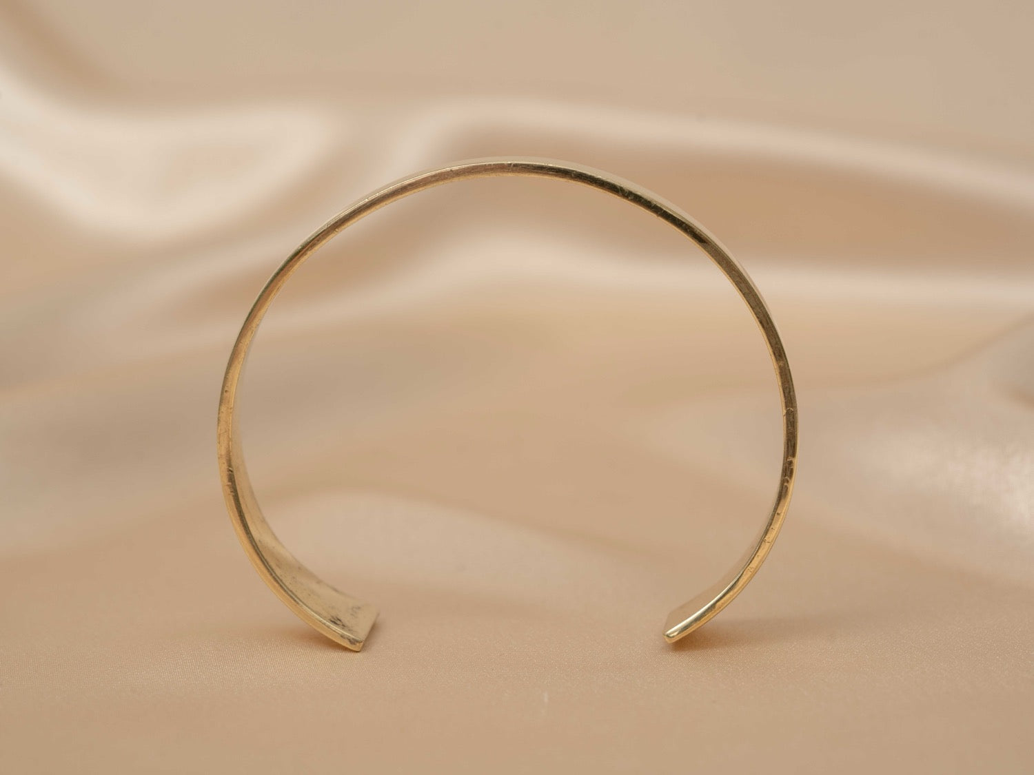 Sona bangle handmade brass bracelet in gold — Land of Sundara