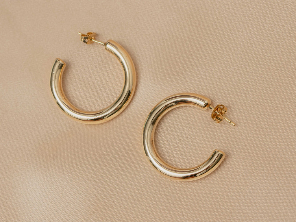 Safi Cuff handmade brass earring in gold — Land of Sundara