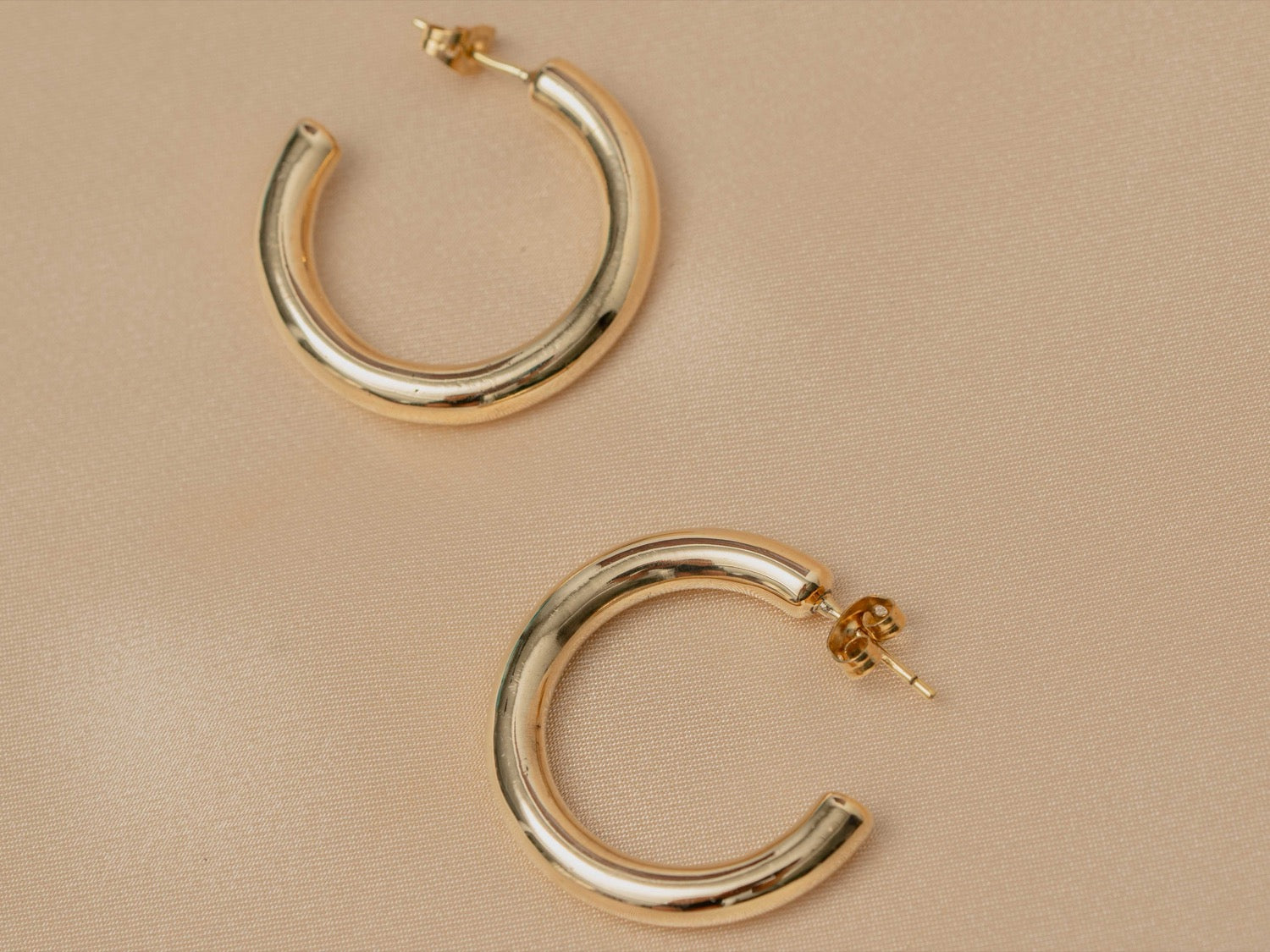 Safi Cuff handmade brass earring in gold — Land of Sundara
