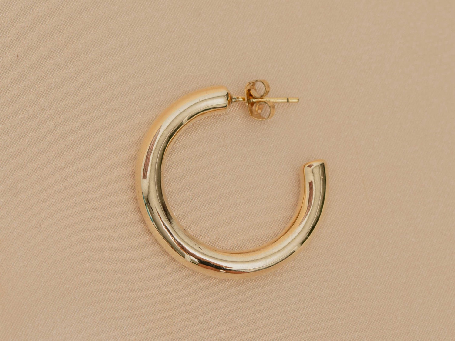 Safi Cuff handmade brass earring in gold — Land of Sundara