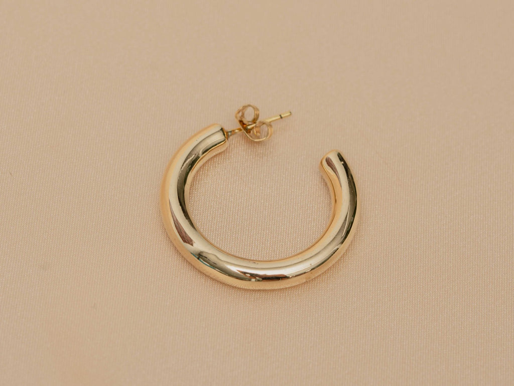 Safi Cuff handmade brass earring in gold — Land of Sundara