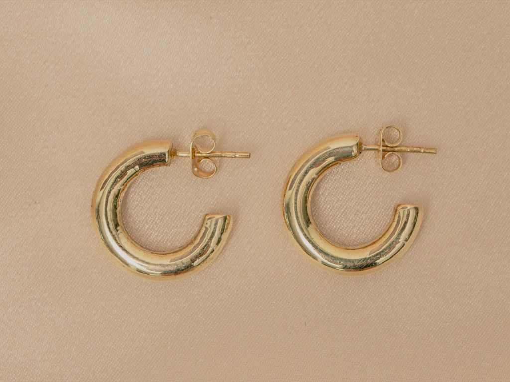 Safi Cuff handmade brass earring in gold — Land of Sundara