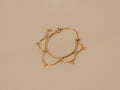Bloom Hoop handmade brass earring in gold — Land of Sundara