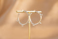 Ember Hoop – Silver handmade silver plated earring in silver — Land of Sundara
