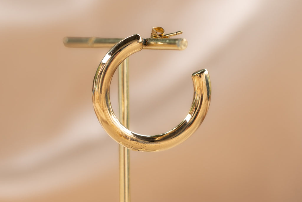 Safi Cuff handmade brass earring in gold — Land of Sundara
