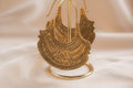 Nomad Drop handmade brass earring in gold — Land of Sundara
