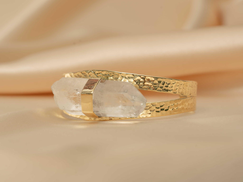 Athena Quartz & Brass Cuff
