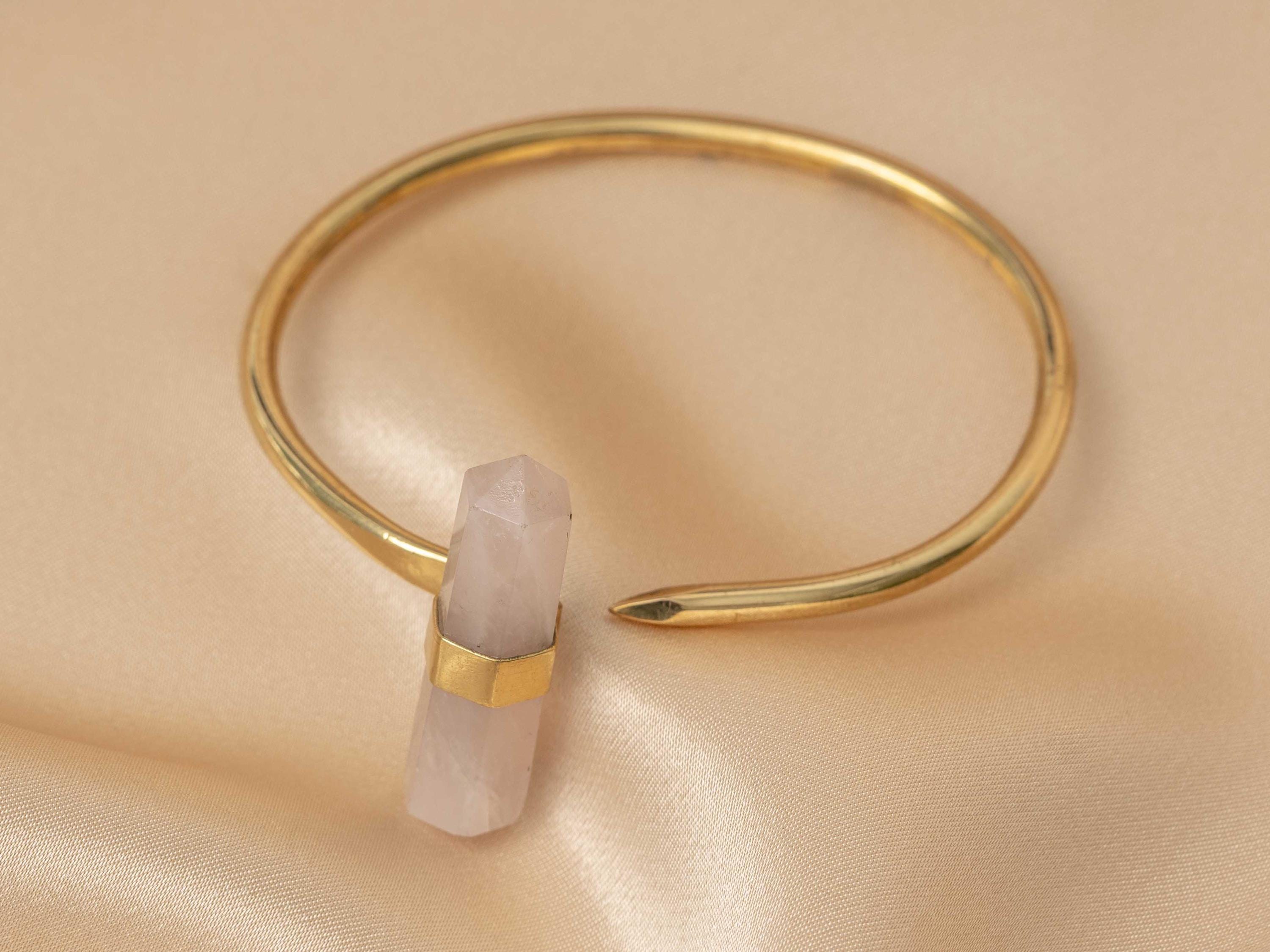 Lotus Rose Quartz Bracelet