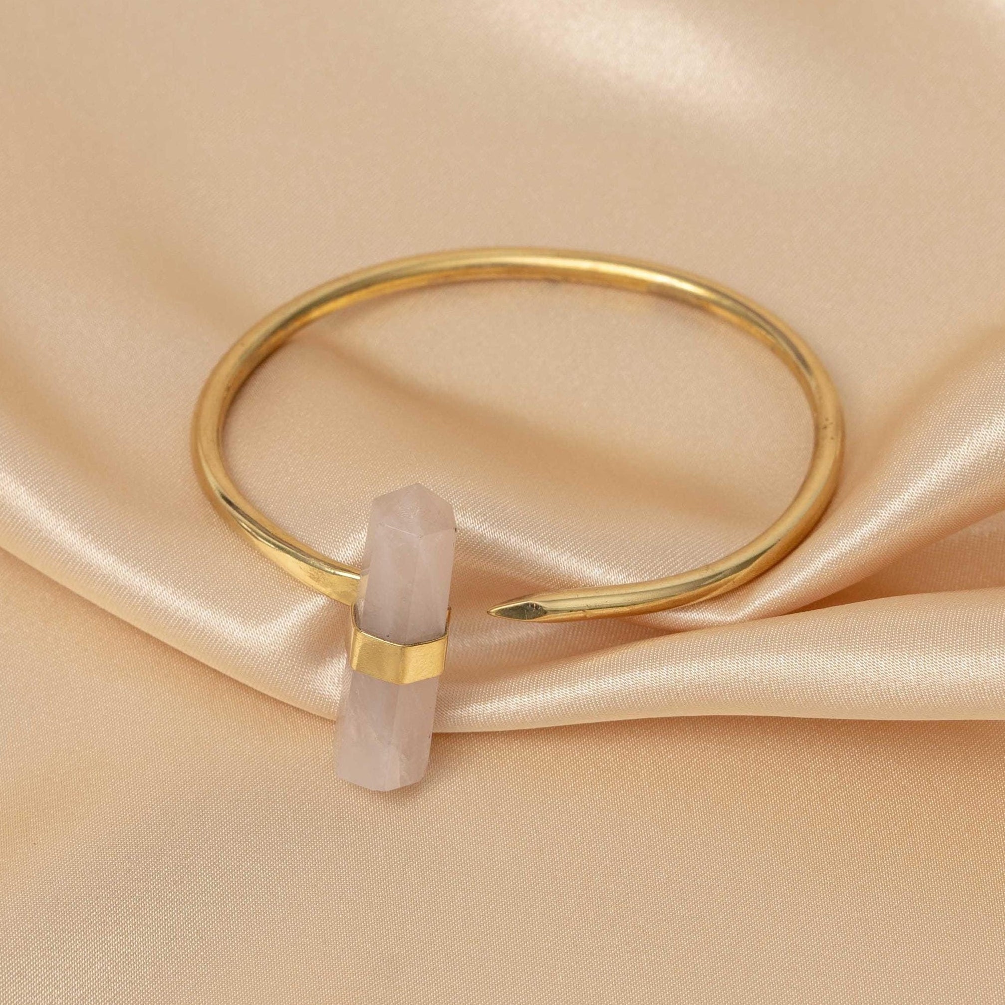 Lotus Rose Quartz Bracelet