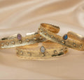 Ananda Warrior Hammered Bracelet in Opal