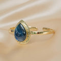 Mani Teardrop Bracelet in Midnight Blue