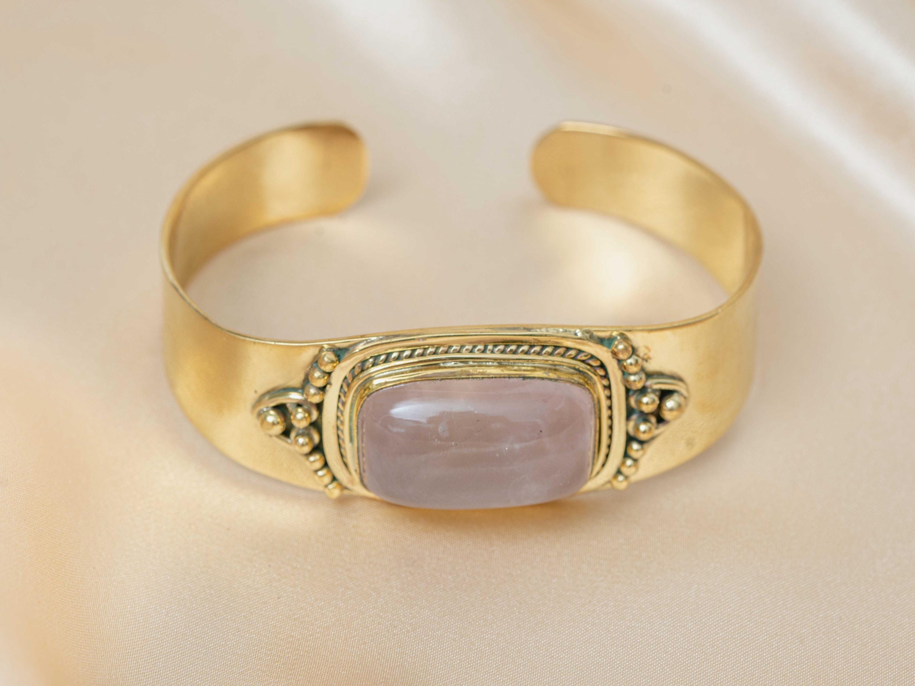 Ananke Warrior Bracelet in Rose Quartz