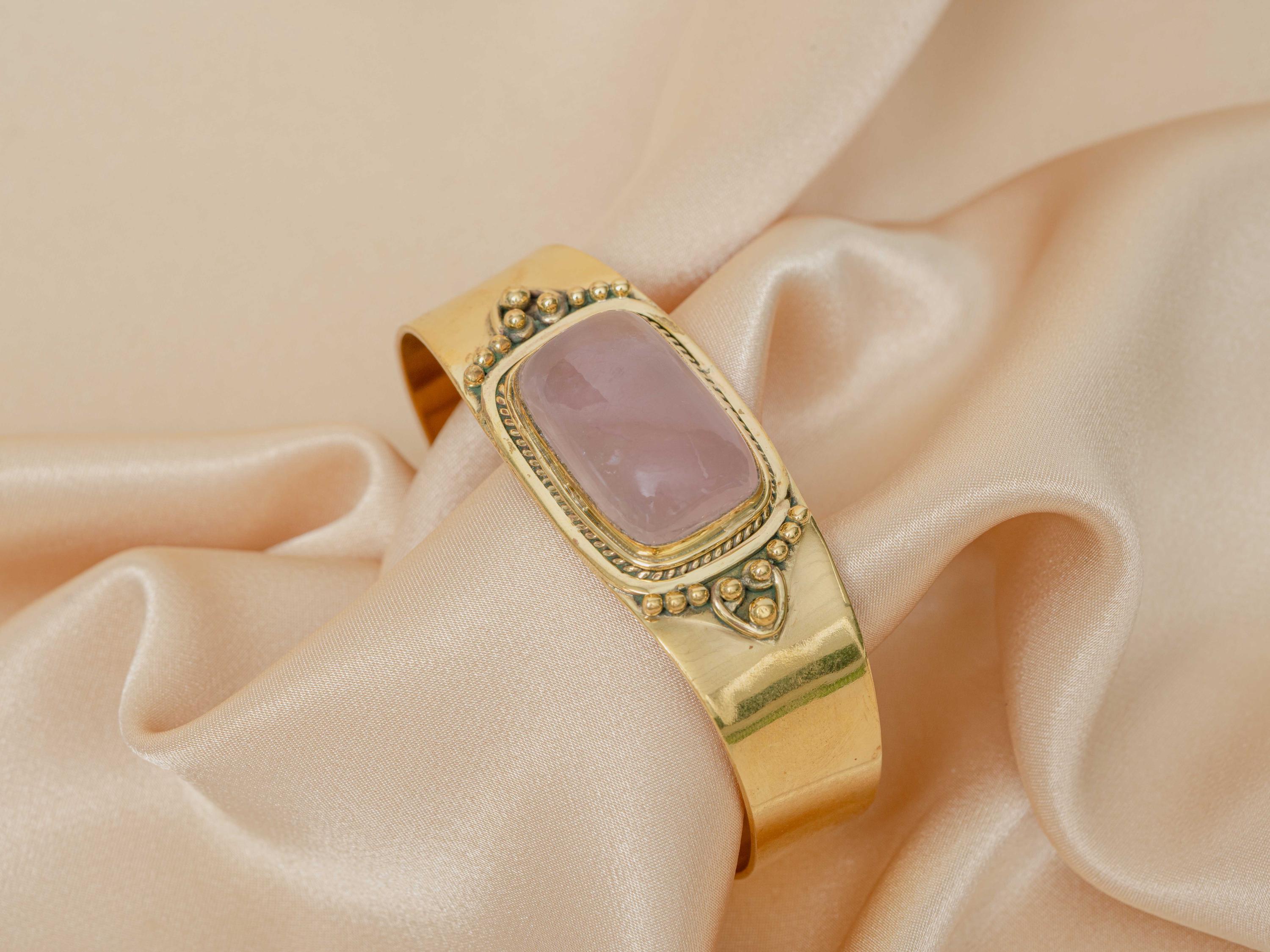 Ananke Warrior Bracelet in Rose Quartz