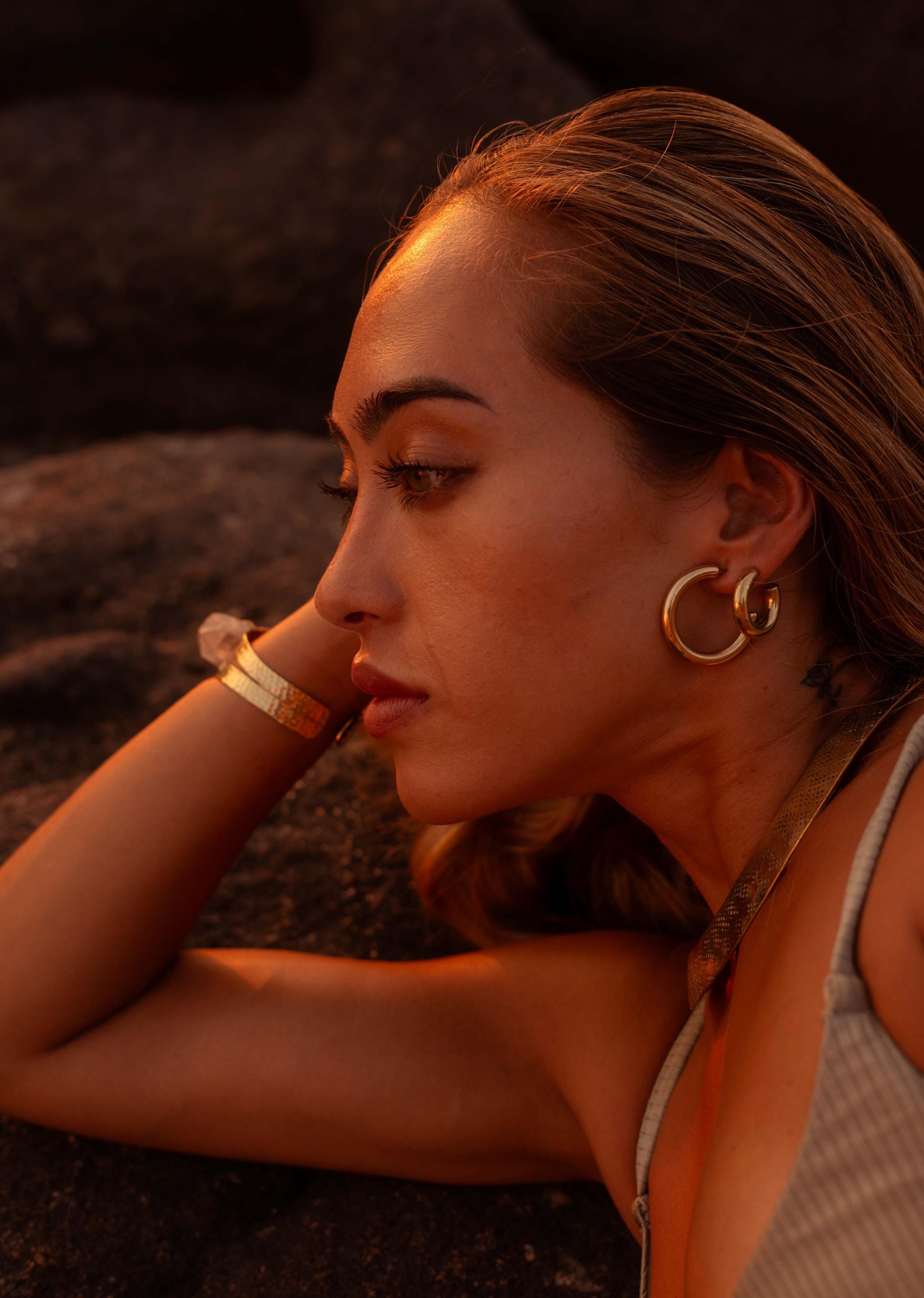 Safi Cuff Hoop Earring - Small