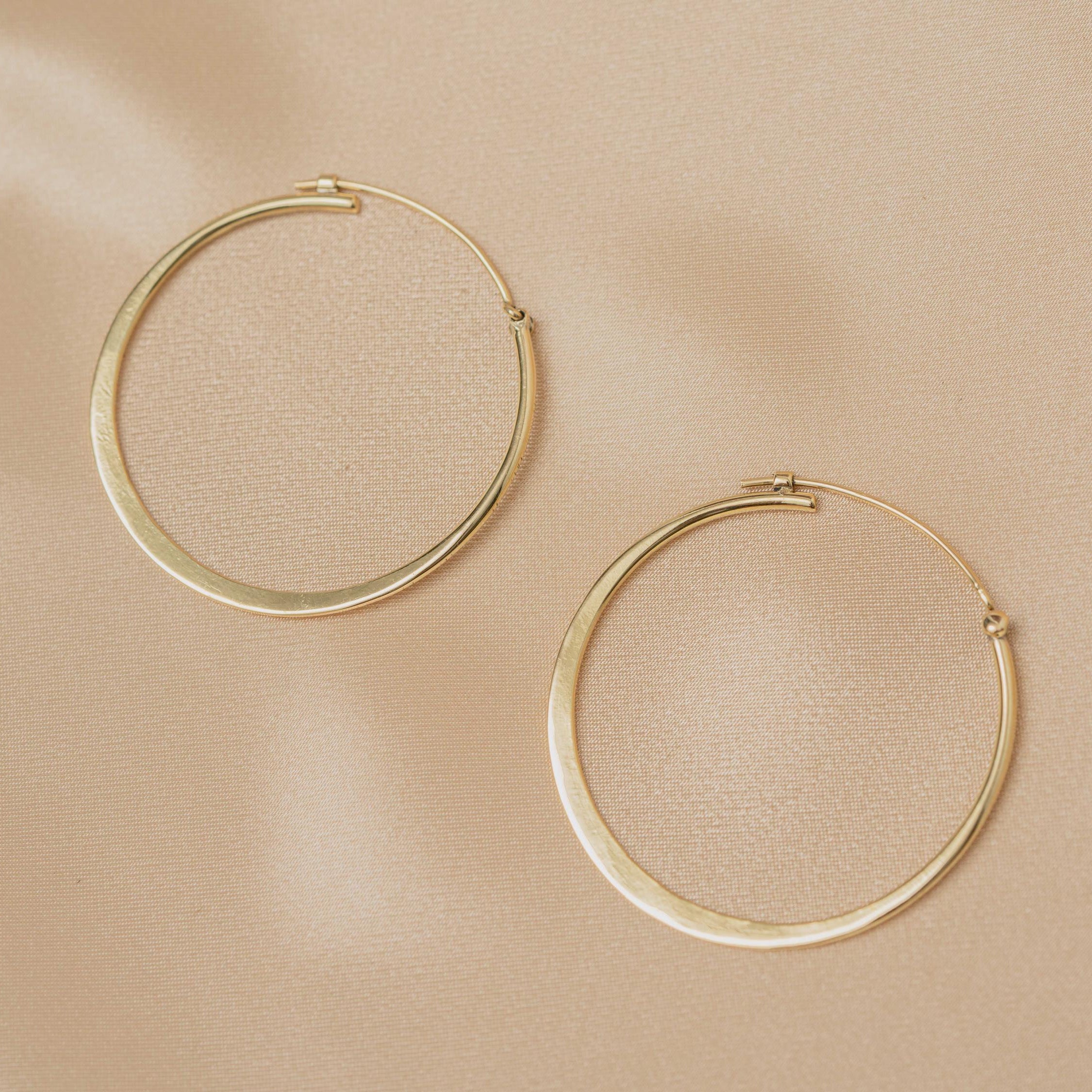 Oasis Flat Hoop Earring