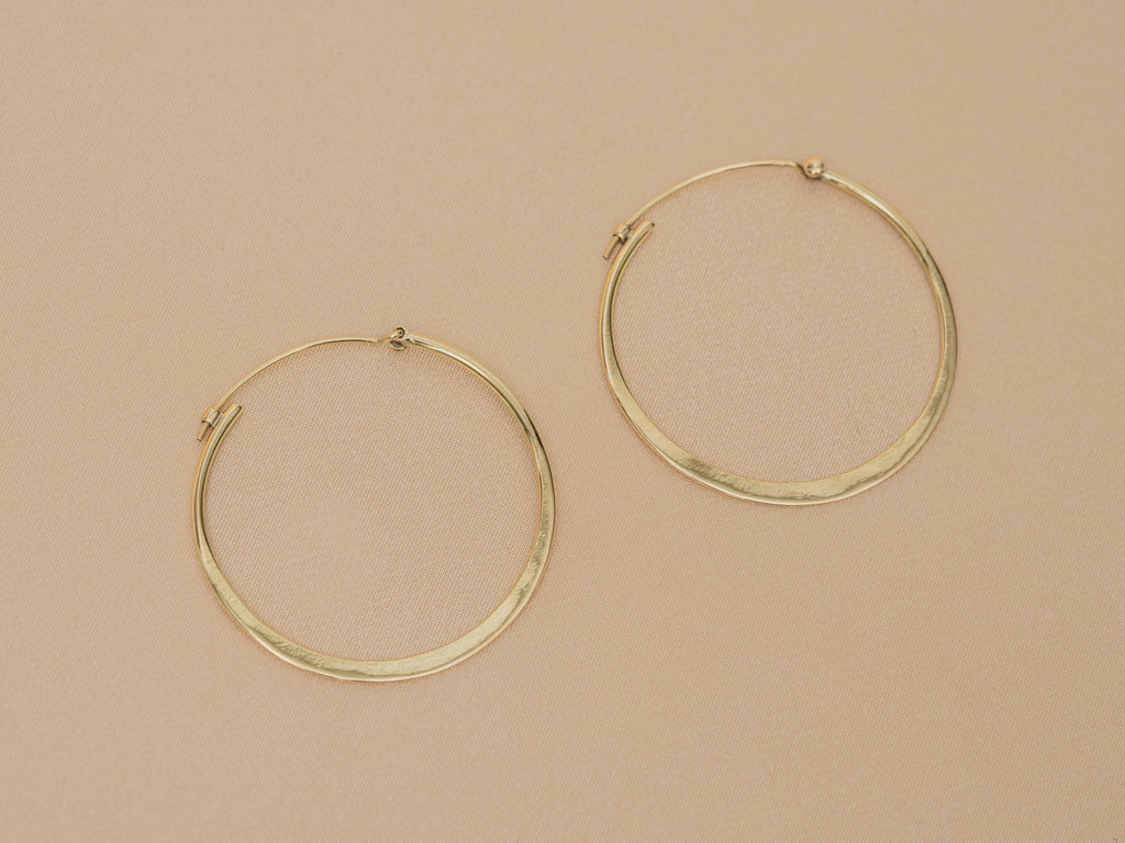 Oasis Flat Hoop Earring