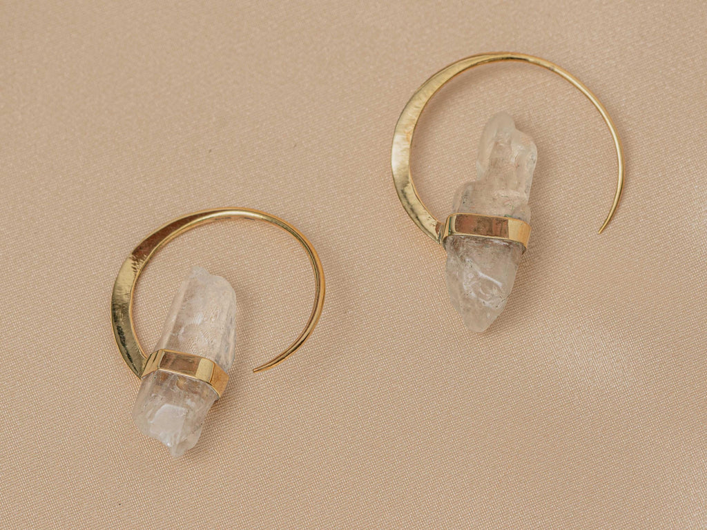 Illumina White Quartz Earring