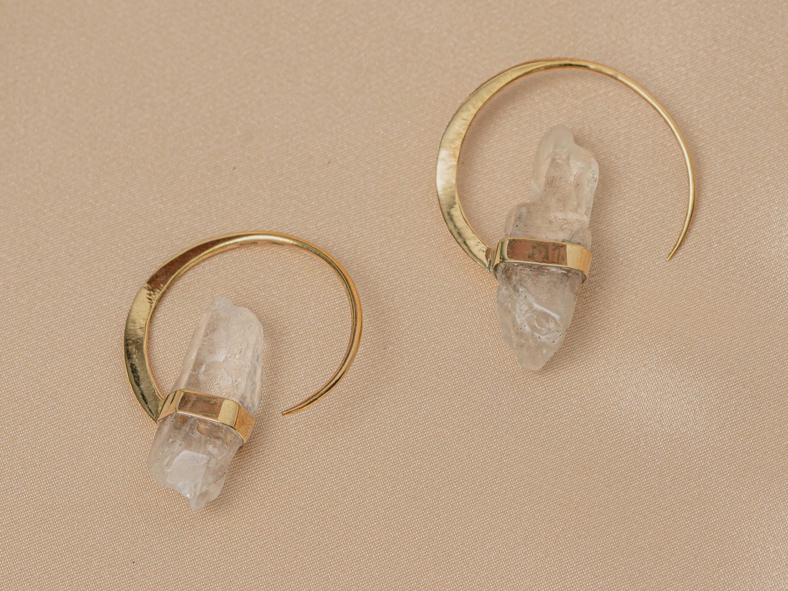 Illumina White Quartz Earring