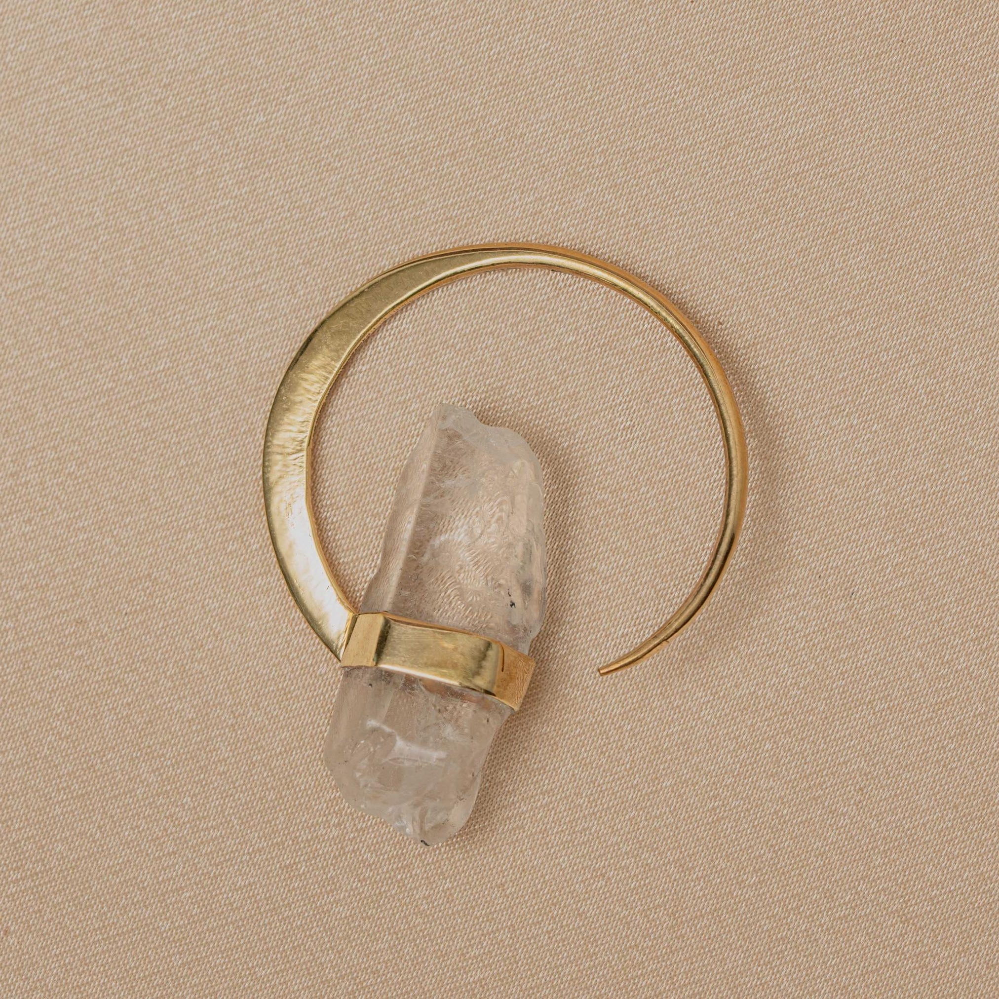 Illumina White Quartz Earring