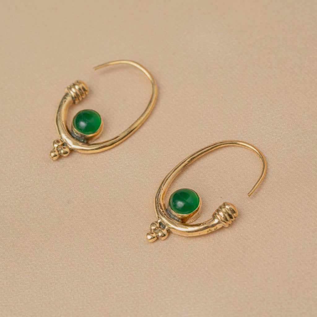 Berber Earring in Emerald