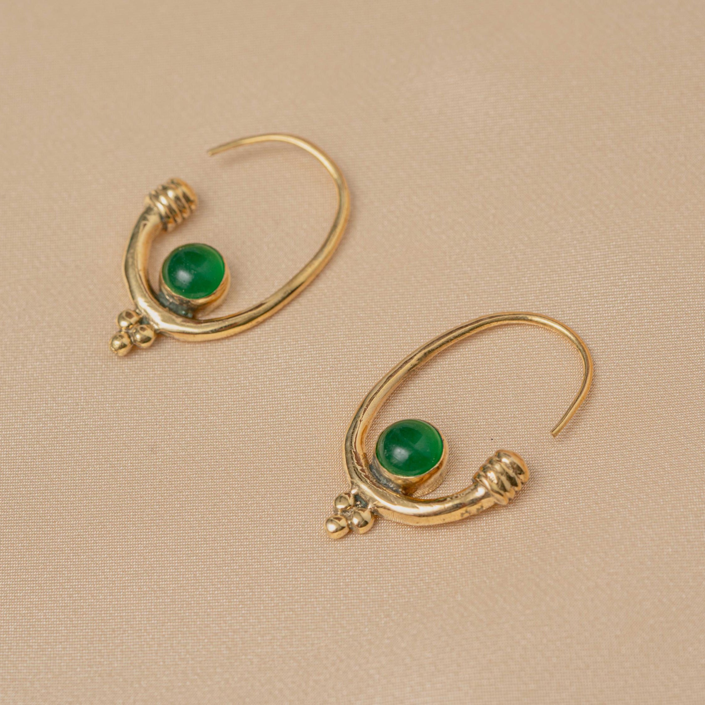 Berber Earring in Emerald