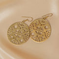 Inka Ruin Disc Earrings