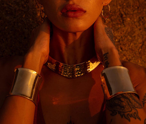Eye of Ra Double Cuff Bracelet