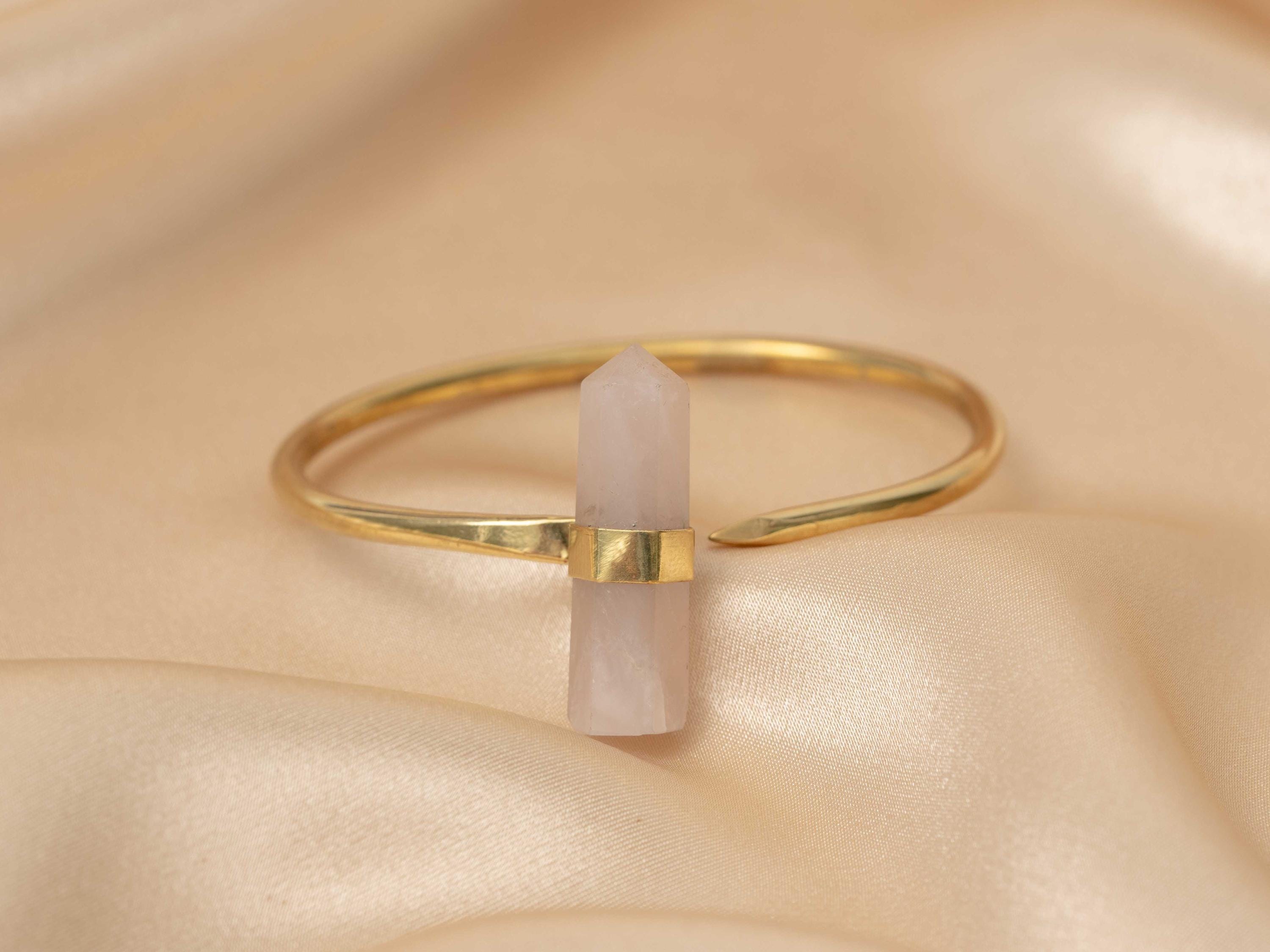 Lotus Rose Quartz Bracelet