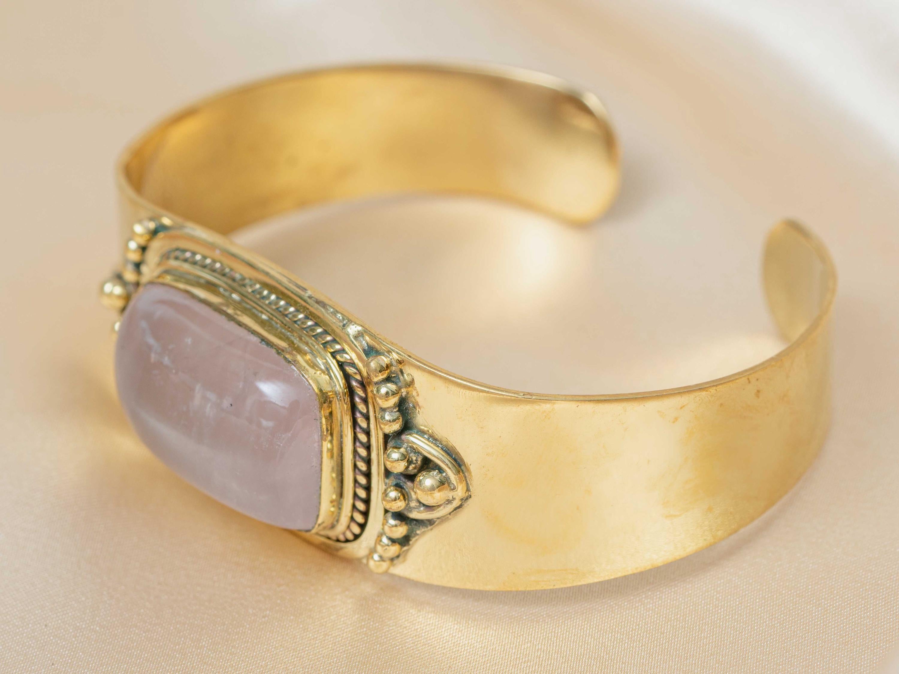Ananke Warrior Bracelet in Rose Quartz