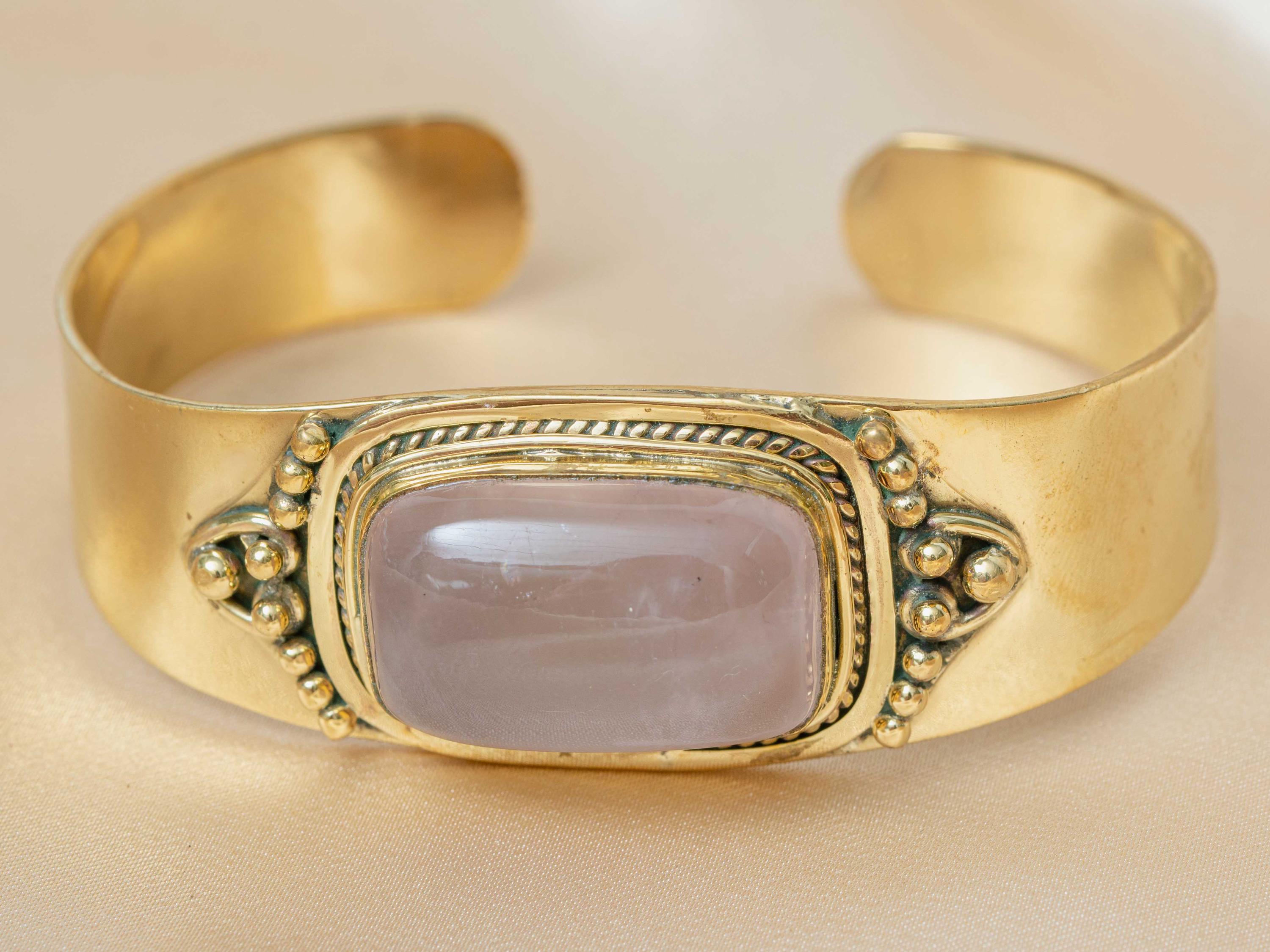 Ananke Warrior Bracelet in Rose Quartz