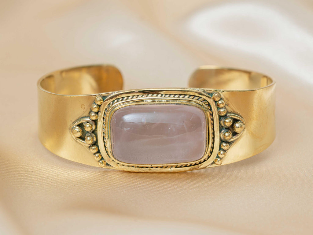 Ananke Warrior Bracelet in Rose Quartz