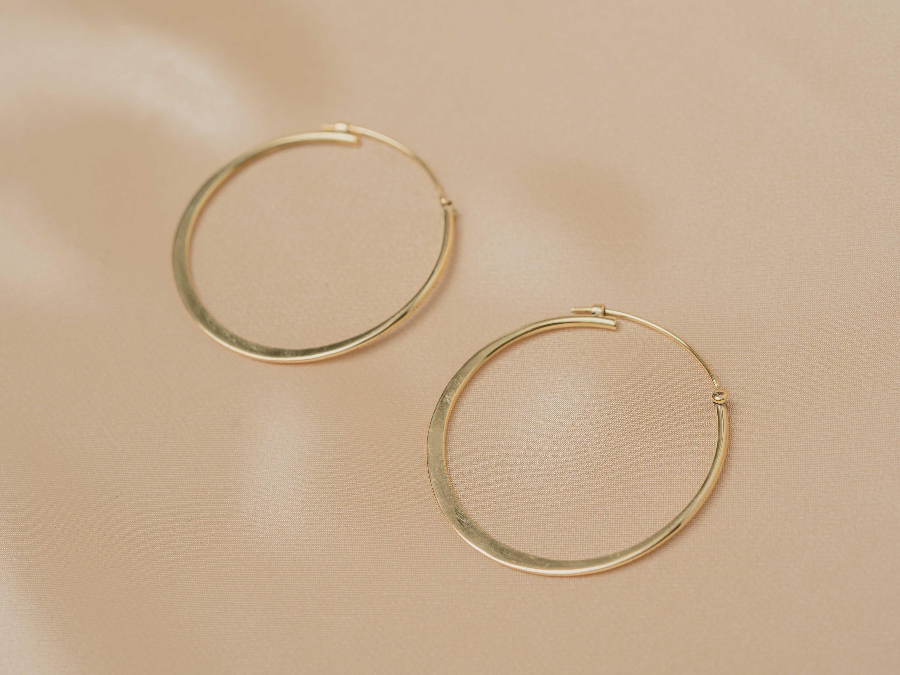 Oasis Flat Hoop Earring