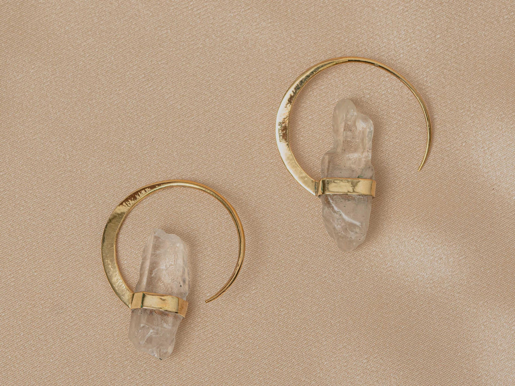 Illumina White Quartz Earring