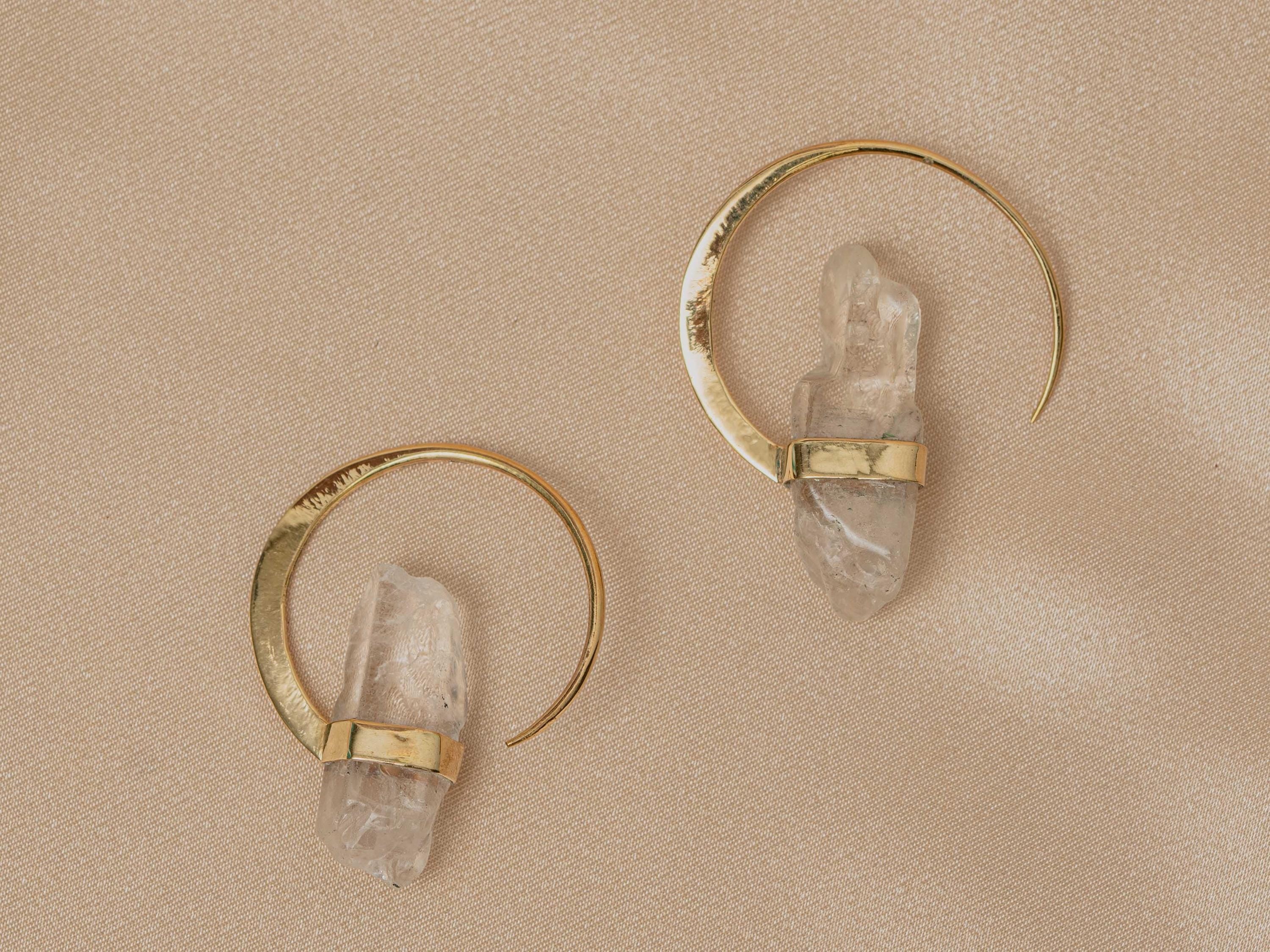 Illumina White Quartz Earring