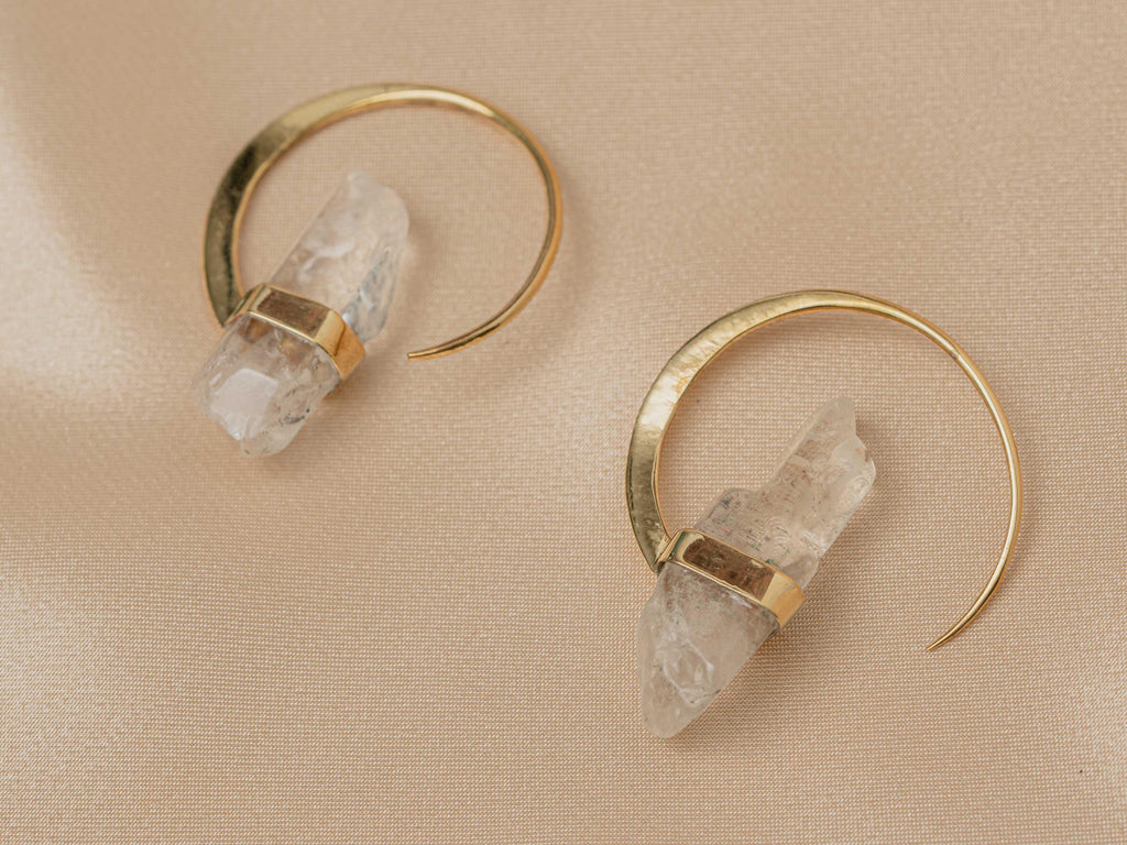 Illumina White Quartz Earring