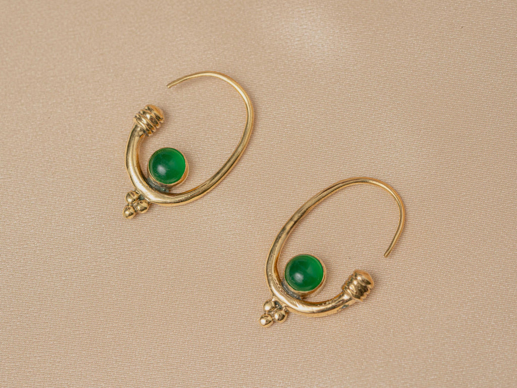 Berber Earring in Emerald