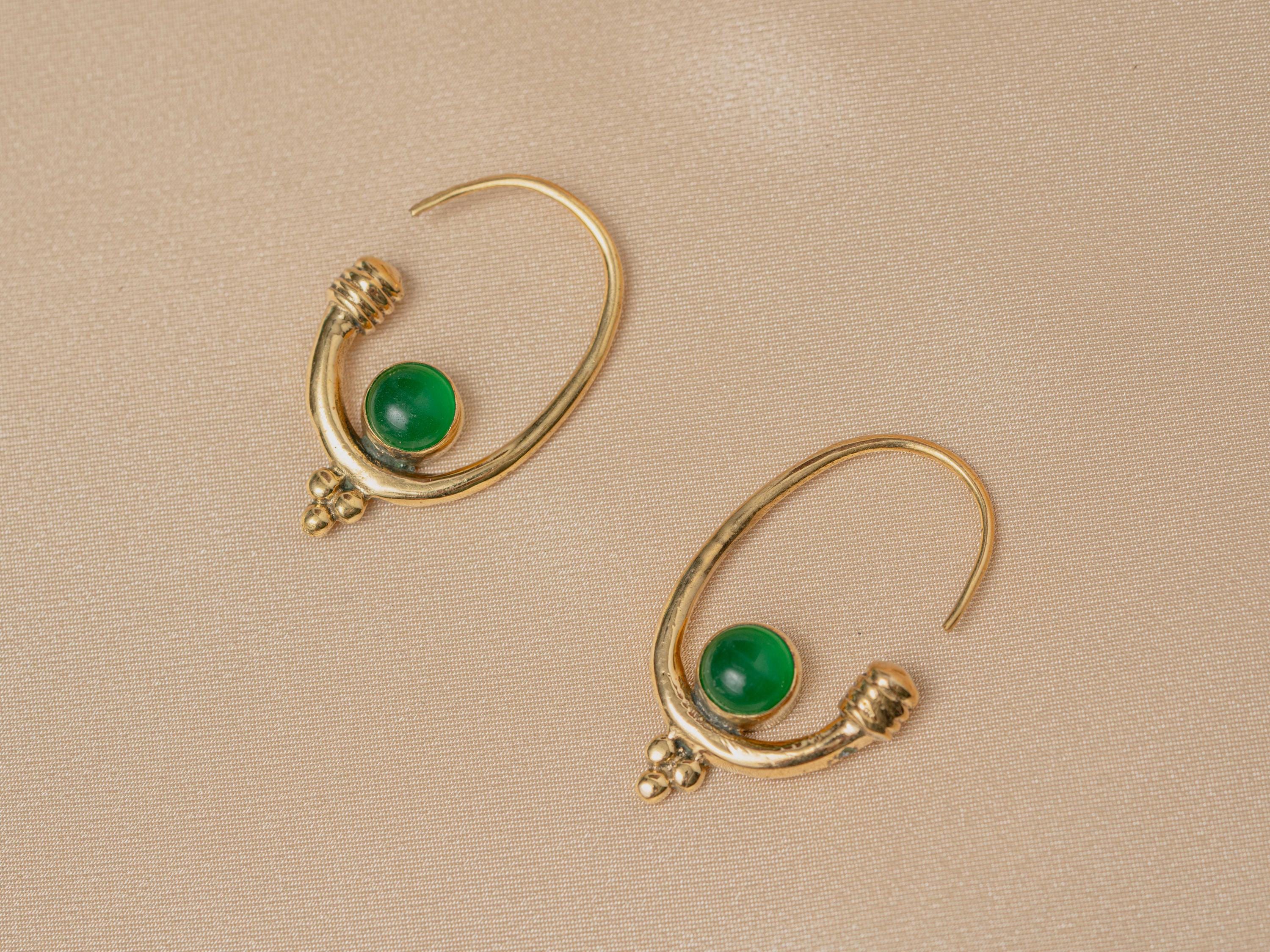 Berber Earring in Emerald