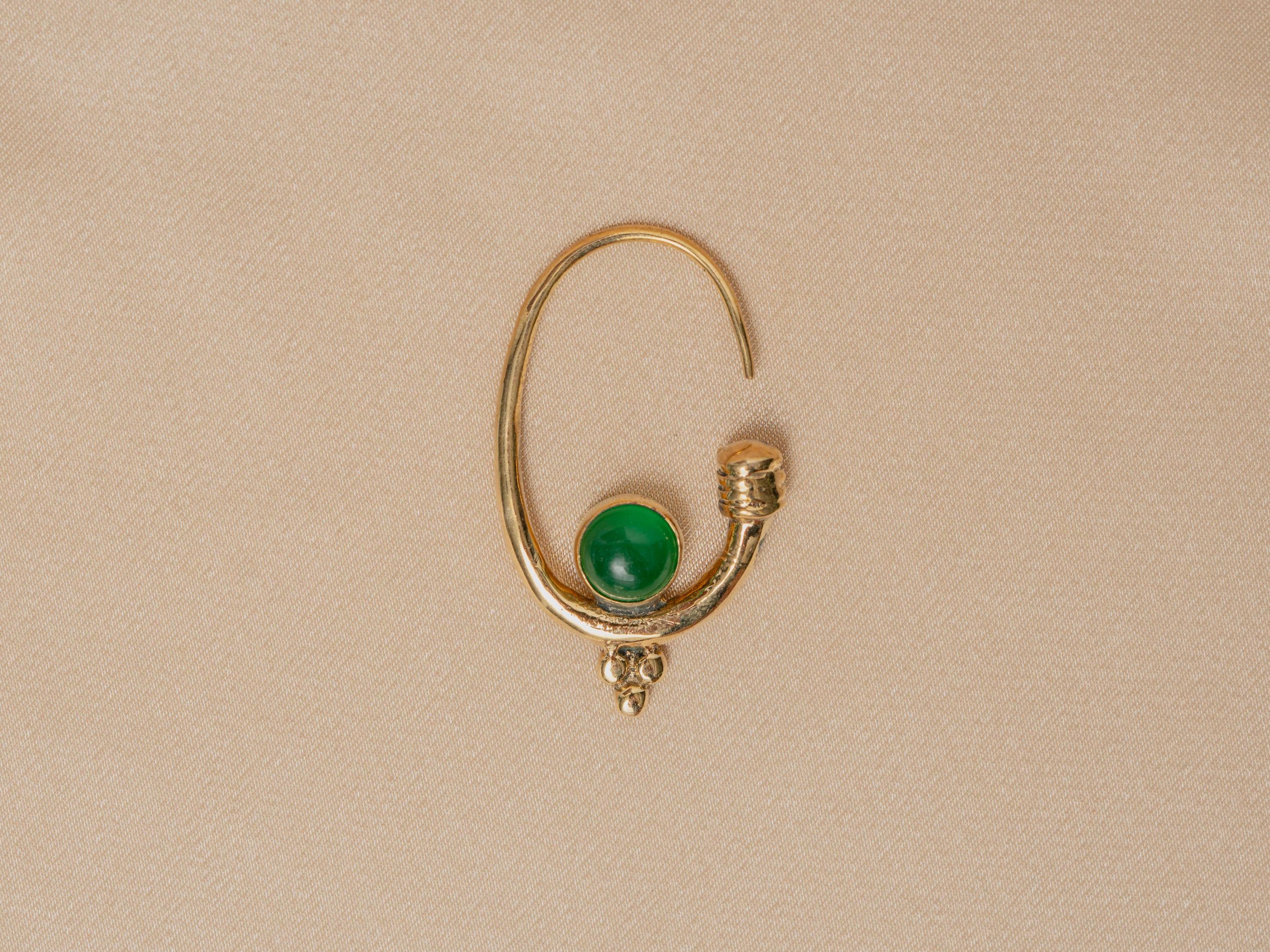Berber Earring in Emerald